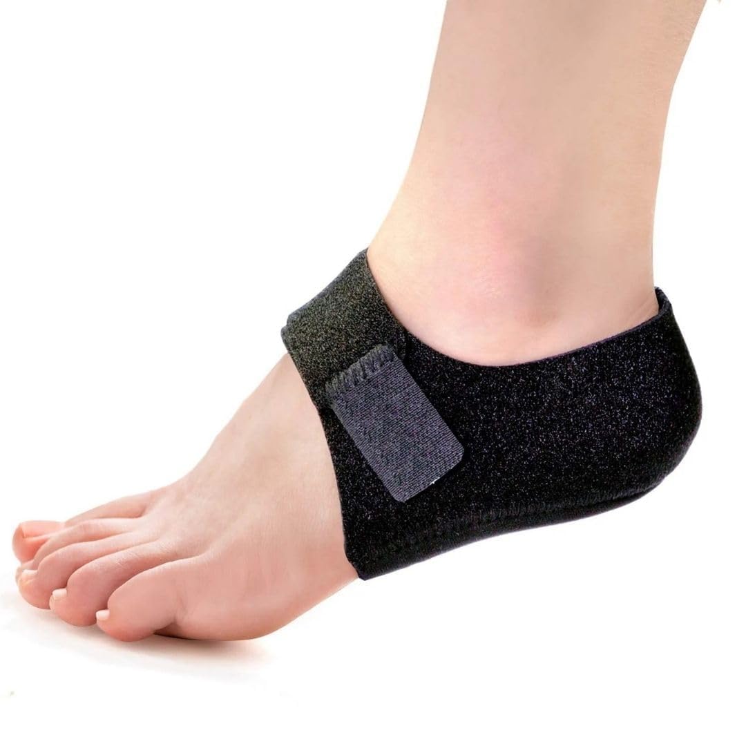 Softstraps Heel Pain Relief Protector, 1 Pair Plantar Fasciitis Heels Support Cushion Pads for Ankle Pain, Heel Spur Shoe Insert for Men & Women, Heel Protector Cups for Pain & Achilles Tendonitis (Free Size)-image-37