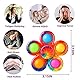 SCIONE 4PCS Fidget Spinner Pop It, Tie Popper Fidget Spinner, Push Bubble Sensory Party Bag Fillers, Fidget Toy für Kinder & Erwachsene, Pop Hand Spinner zur Stressbewältigung