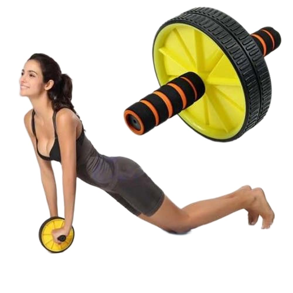GymFreak Balance Wheel Roller | Ab Wheel Roller (Soft Cushioned Handle) Ab Exerciser (Multicolor)-picture-10