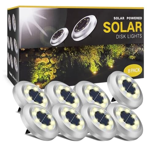ZFITEI 8 Pack Solar Garden Lights Cover