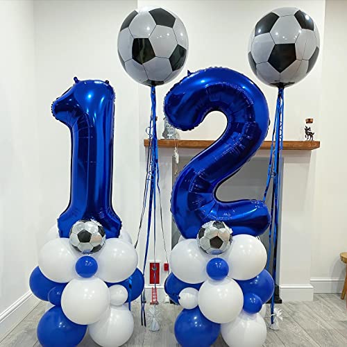 Image of 40 Inch Navy Blue 21 Number Balloons Giant Jumbo Huge 12 or 21 Foil Mylar Helium Number Digital Balloons Dark Blue Birthday Mylar Digital Balloons 12th 21st Birthday Anniversary Events Party