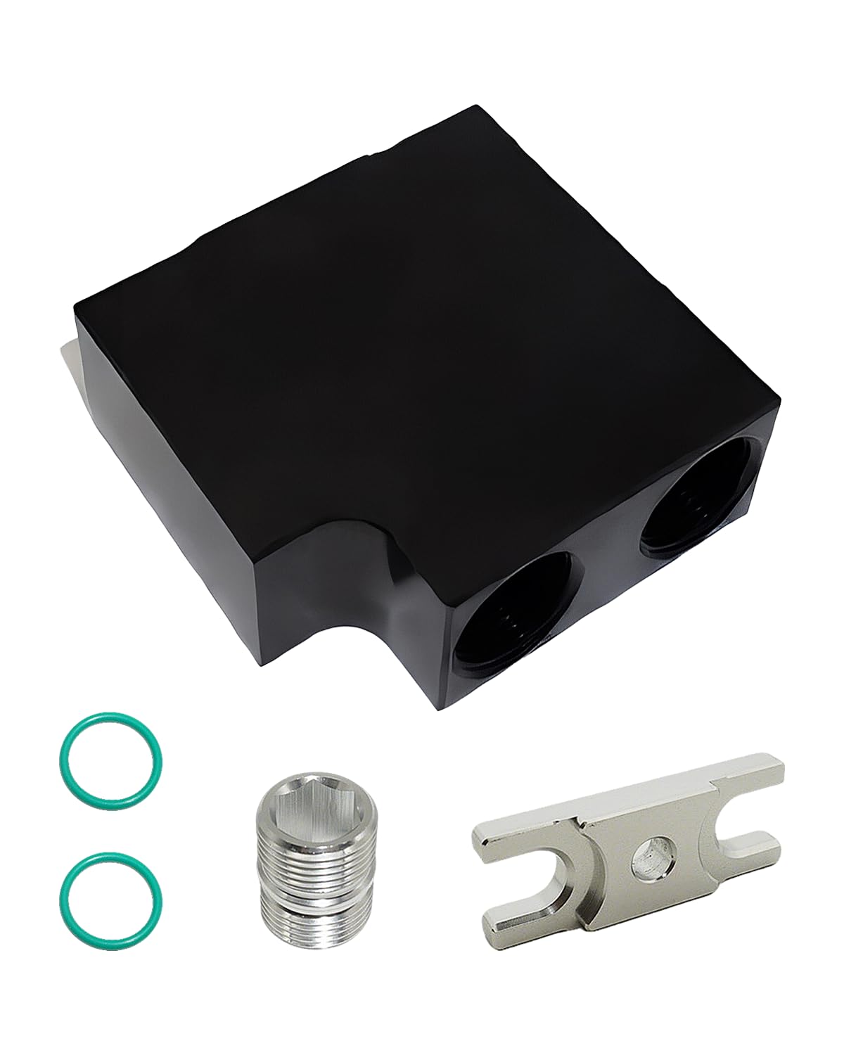 Thermal Bypass Valve Kit for 2019-2024 Ram 6.7L Cummins Diesel Engines - Fits 68RFE & AS69RC Transmissions - Aluminum Cooler Bypass with Billet Filter Coupler - Black