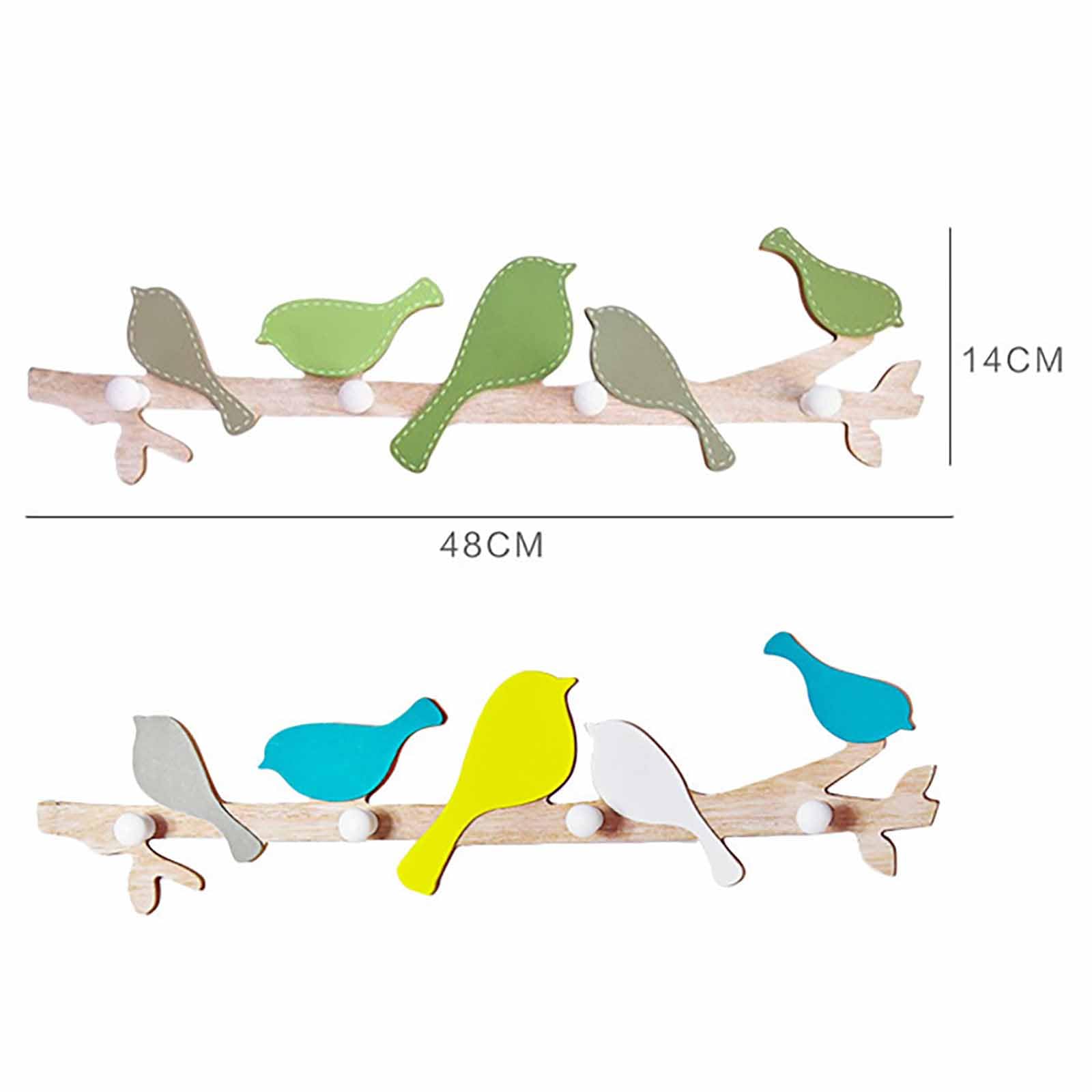 Ganchos para abrigos para montar en la pared, perchero creativo y moderno, gancho de almacenamiento de entrada, ganchos de fila de madera, ganchos para colgar bata y toalla, 2 piezas