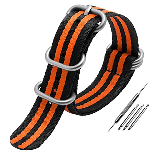 Bracelet montre OTAN nylon 22mm multicolore doux pour style au quotidien