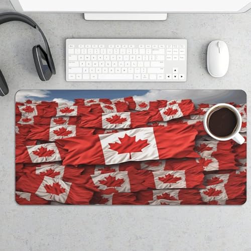 Tapete para escritorio bandera canadiense 30x60cm miniatura 5