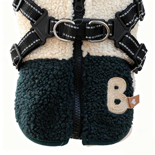 Vêtement imperméable au vent doublé pour chiot avec ouverture - 7