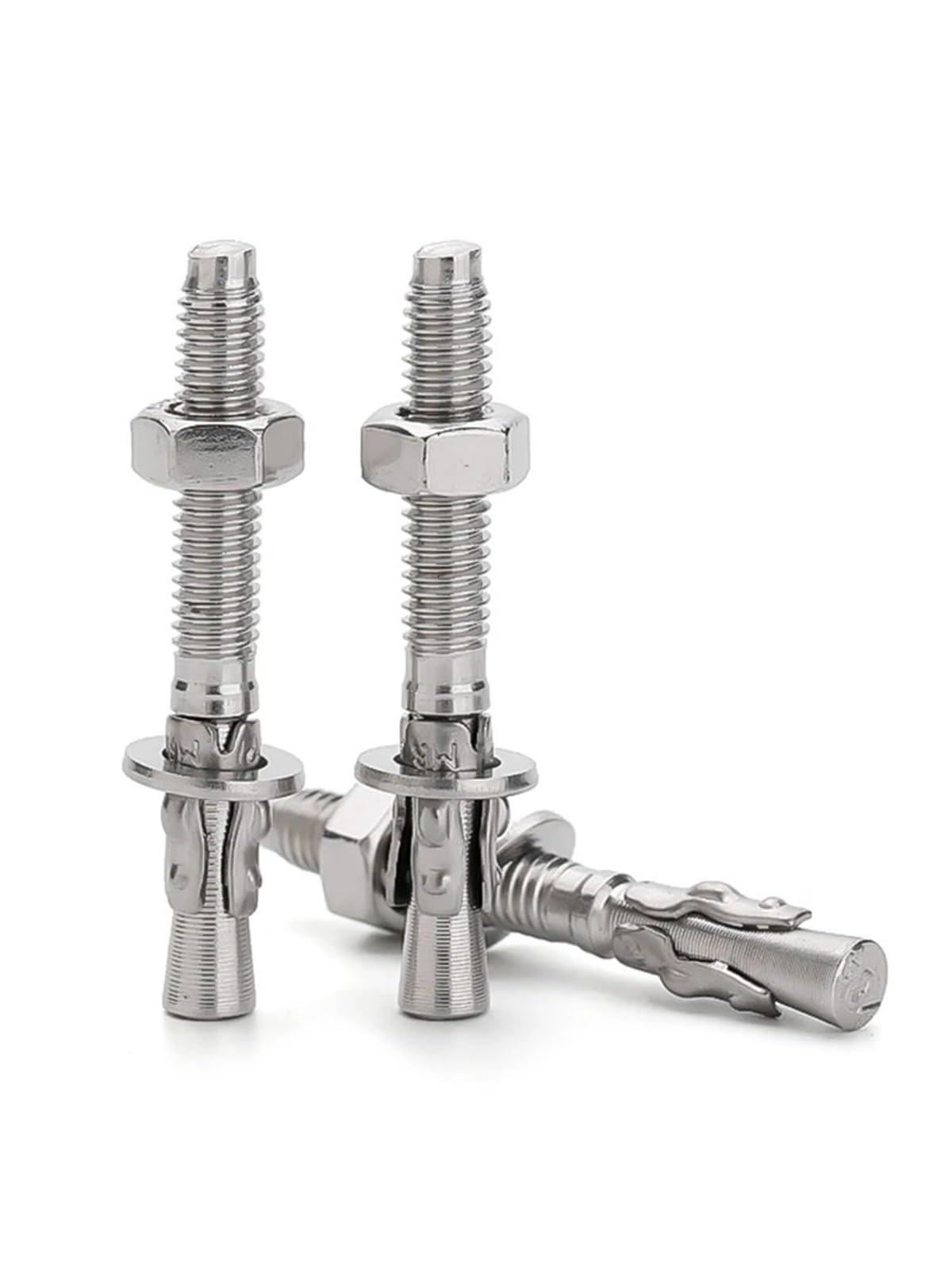 Pernos De Expansión 1-3 uds M6 M8 M10 M12 M16 304 tornillo de expansión acero inoxidable ancla cuña perno pasante reparación automóviles Gecko(M16x120-1pcs)