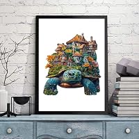 Holzpuzzle Erwachsene, 200 Schildkröte Wooden Puzzle, Einzigartiges Tierform Holz Puzzle, Kreatives Weihnachten Geschenke – Ansicht 6