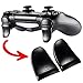 eXtremeRate 2 Pares de Disparador de Botones para PS4 L2 R2 Gatillo Extensor Quickfire Trigger Ajustables para Playstaion 4 Mando Pro Slim(Modelo: JDM-001 JDM-011 JDM-040 JDM-050 JDM-055)-Negro