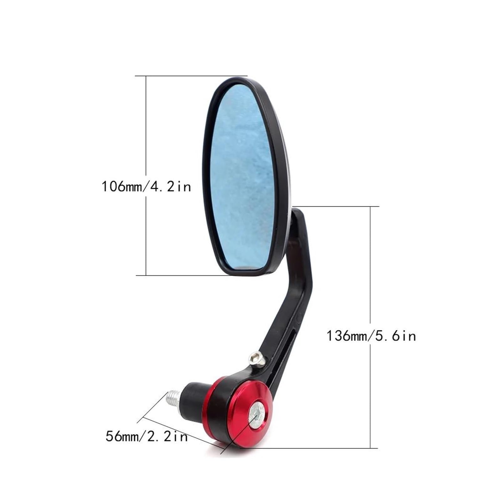 POUR Suzuki POUR Burgman 400 125 GSX R600 R1000 S1000 R700 S750 DRZ Vélo Rétroviseur Modèle Guidon Miroir Inversé Rétroviseur Rétroviseurs Latéraux (Color : Or)