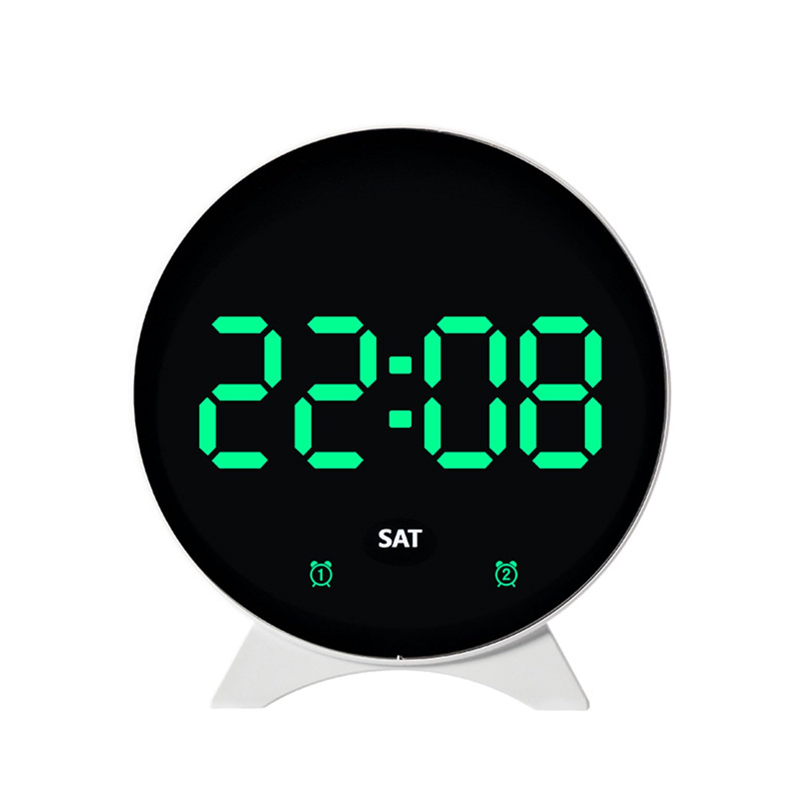 Jazuaiao H Led Desk Clock Light Transducer Quiet Action Calendar Temperature Display For Contemporary Calendar Alarm Clock