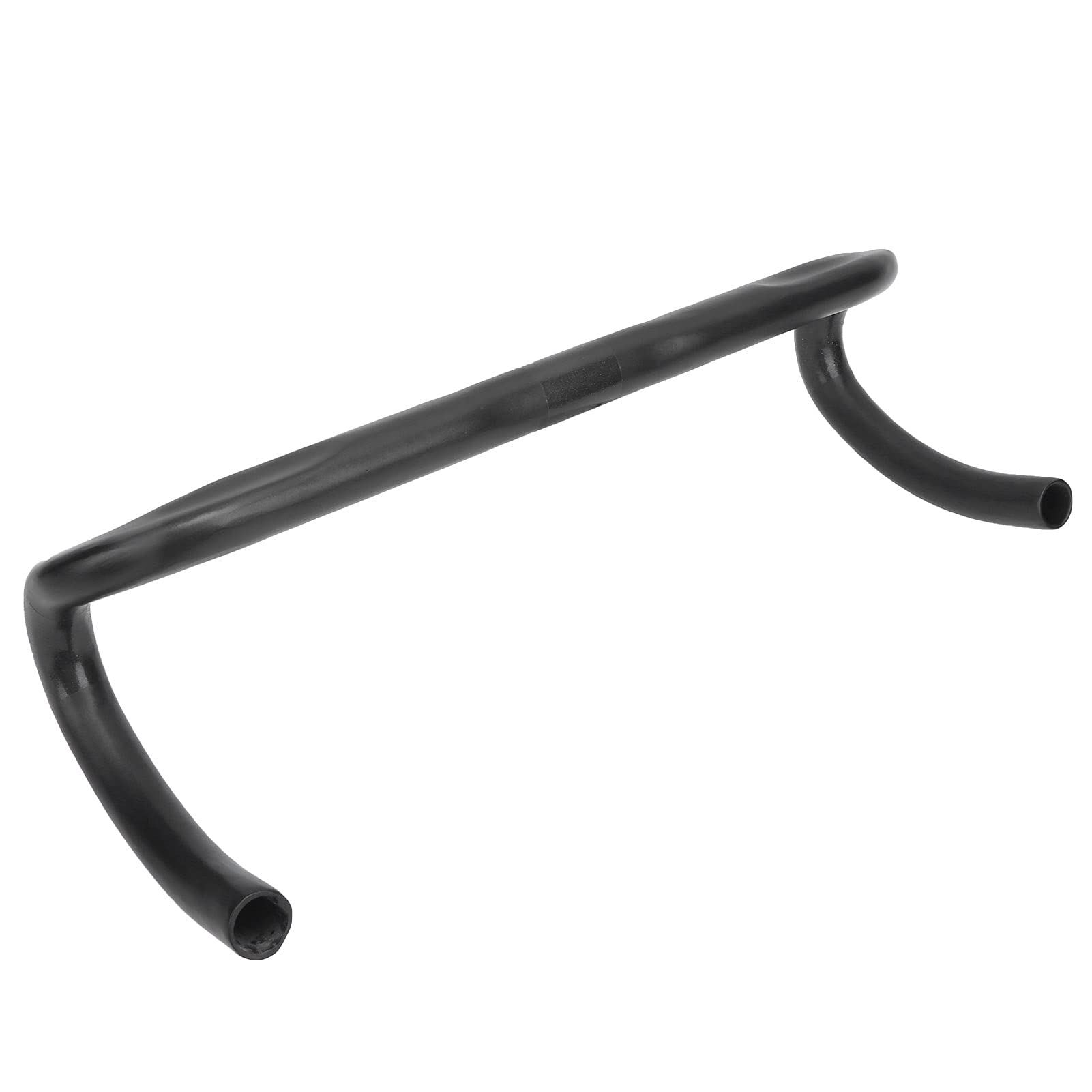 Domary Guidon de Vélo courbé 400 Mm 25,4 Mm pour Vélo de Route en Fibre Carbone Mat Accessoires pour Les Amateurs Route Noir Gris Argent