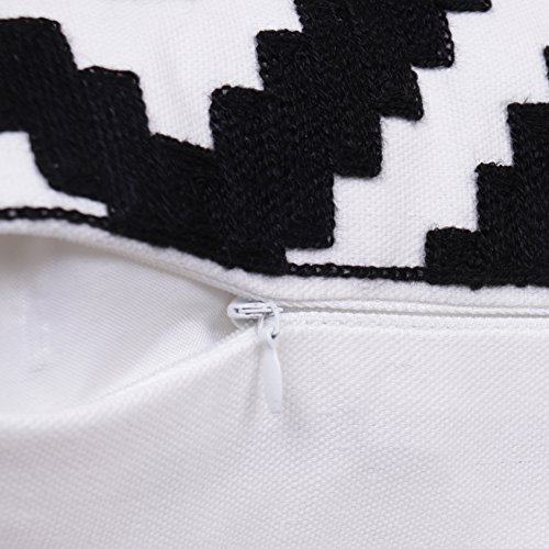 image for Bridgeso White and Black Checkered Throw Pillow Case Black Diamond Pat