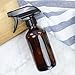 Cornucopia Brands 16oz Amber Glass Spray Bottles (6-Pack), Boston Round Bottles W/Heavy Duty Mist and Stream Sprayers