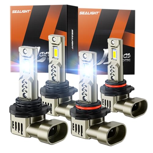 SEALIGHT 9005 9006 Fog light, Cool White Fog Light Bulbs, Plug and Play, Pack of 4