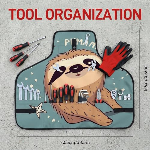 Delantal multitallas con 9 bolsillos para trabajo miniatura 2