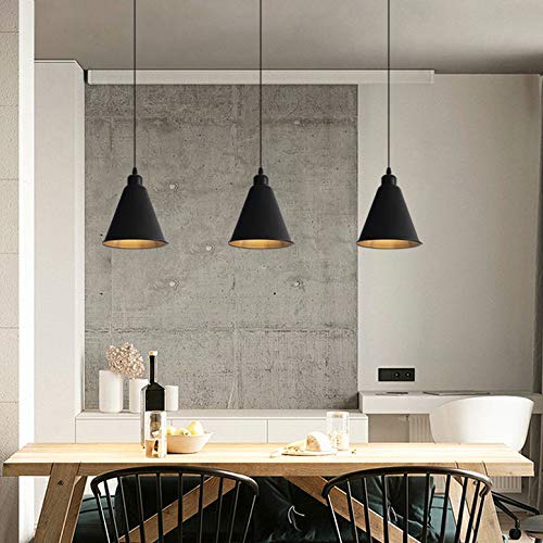 Amazon.co.jp : KIVEN ブラック レトロペンダントライト インテリア