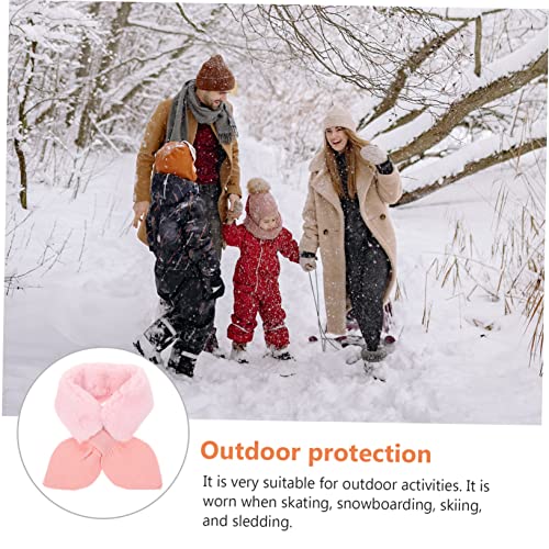 VALICLUD Boy Girl's Cartoon Scarf Plush Neck Gaiter Girls Christmas Headwear Warm Winter Scarf Boys and Cross2