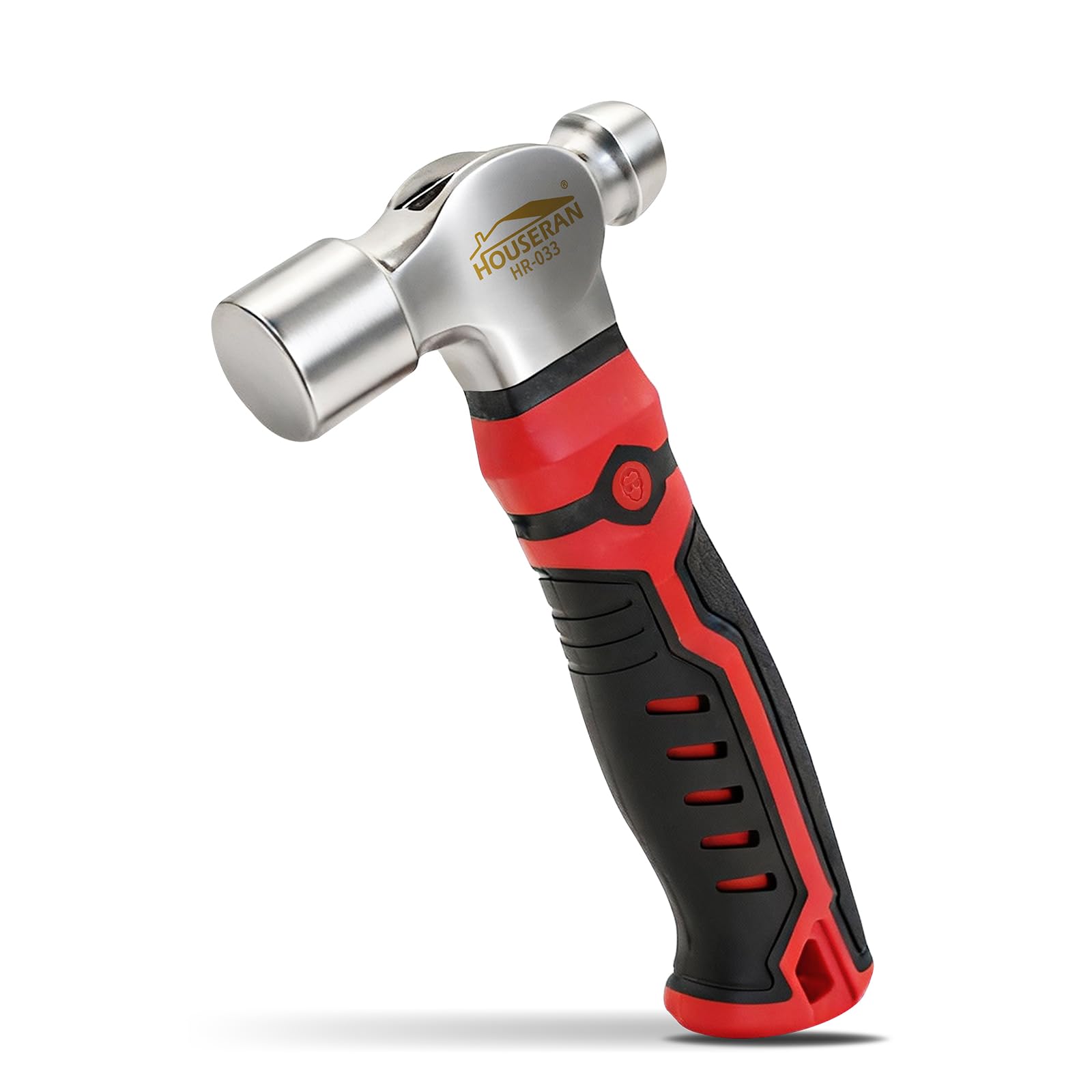 HOUSERAN Ball Peen Hammer, 13oz Small Ball Peen Hammer, Stubby Hammer Small Hammer Tool, Hammer for Jewelry Making, Ideal for Home, Auto Repair,