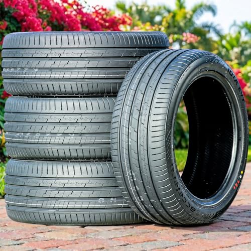 Set of 4 (FOUR) Accelera Iota EVT Passenger Car All-Season High Performance Radial Tires-235/45R18 235/45ZR18 235/45/18 235/45-18 98Y Load Range XL 4-Ply BSW Black Side Wall UTQG 320AA