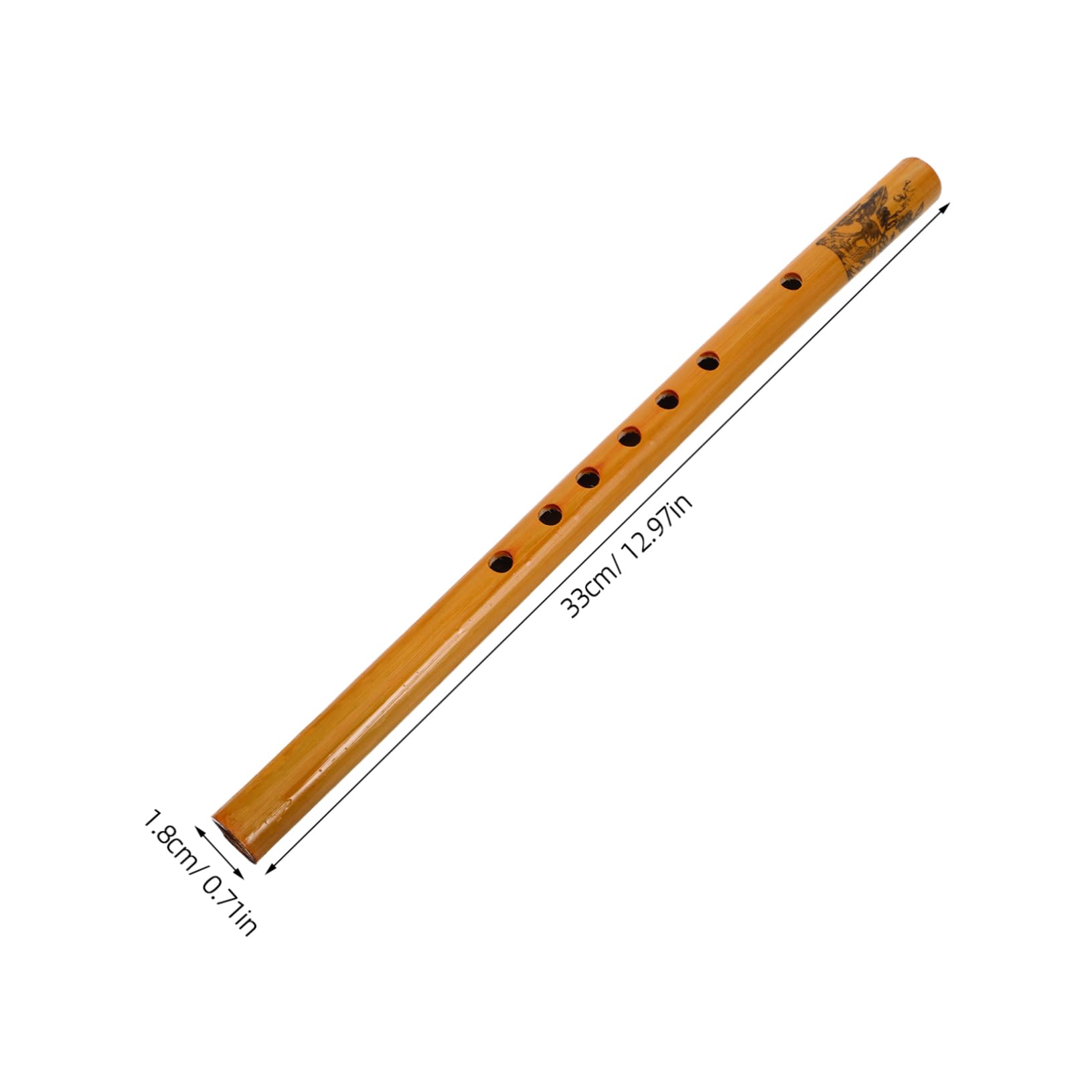 BESPORTBLE Verticale Portable pour Débutants et Adultes Instrument de Musique Naturel pour Cours et Pratique