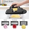 12 Blade All-in-1 Vegetable Chopper Mandoline Slicer with Container, Spiralizer with Containers, Food Chopper, Onion Chopper, Veggie Cutter for Salad, Kitchen Gadgets Accessories Essentials, Black #5
