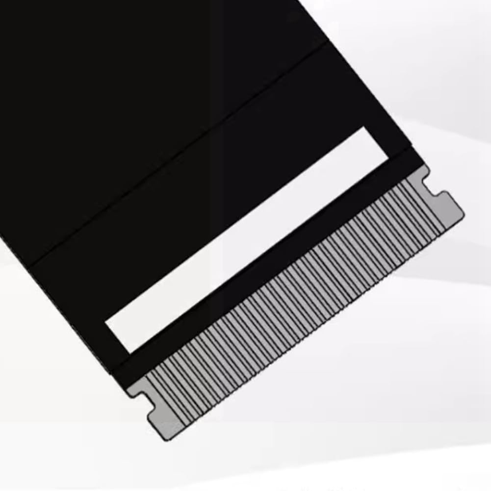 Malloy M.2 NVMe Key M PCIe 5.0 X4 Gen5 128G/Bps, kabel przedłużający FFC o wysokiej prędkości, bardzo miękki i niskostratny, 25 cm.