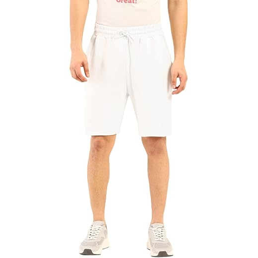 Mens Solid Relaxed Fit Shorts