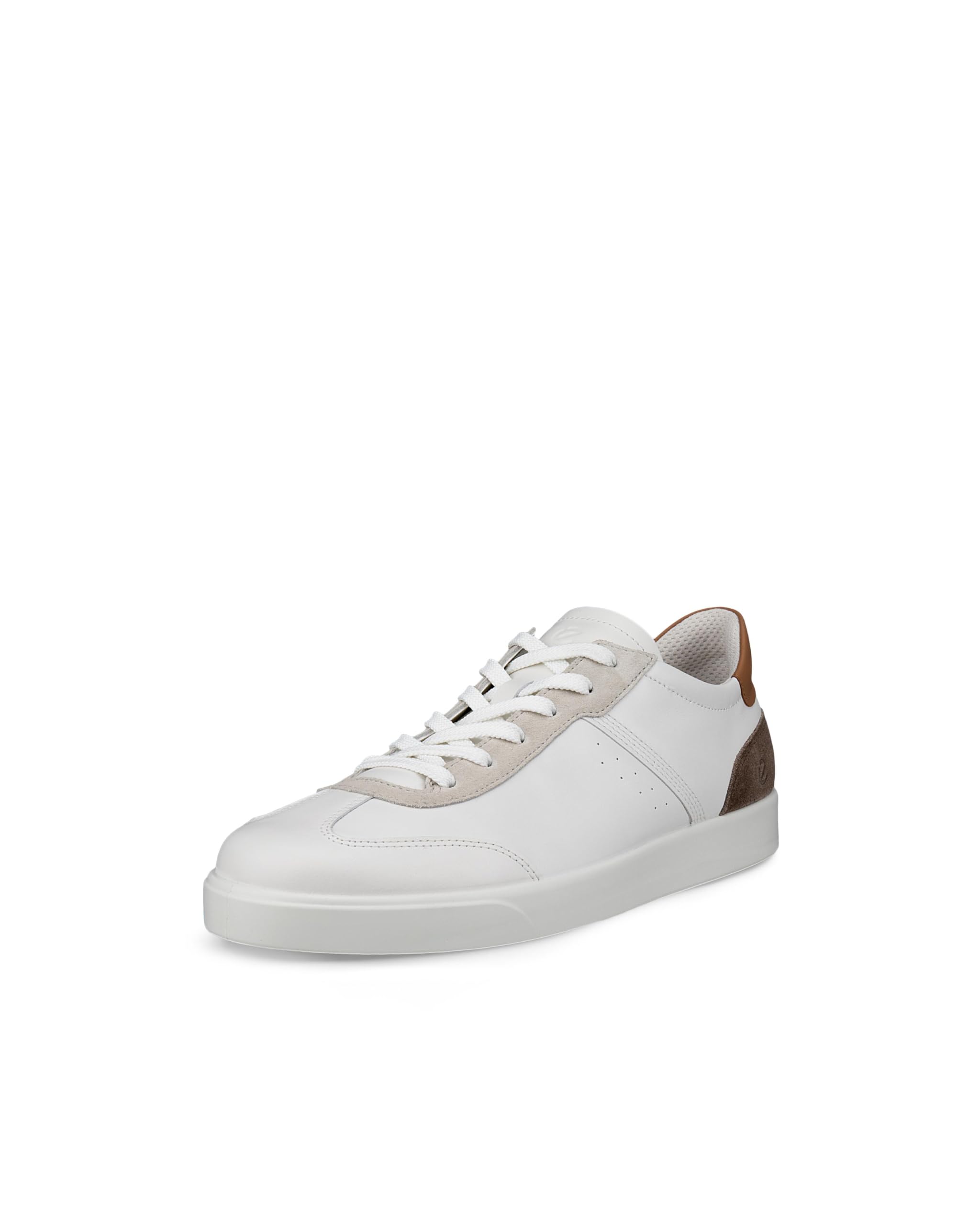 ECCO Men's Street Lite Vintage Sneaker, White/Gravel/Cashmere, 12-12.5