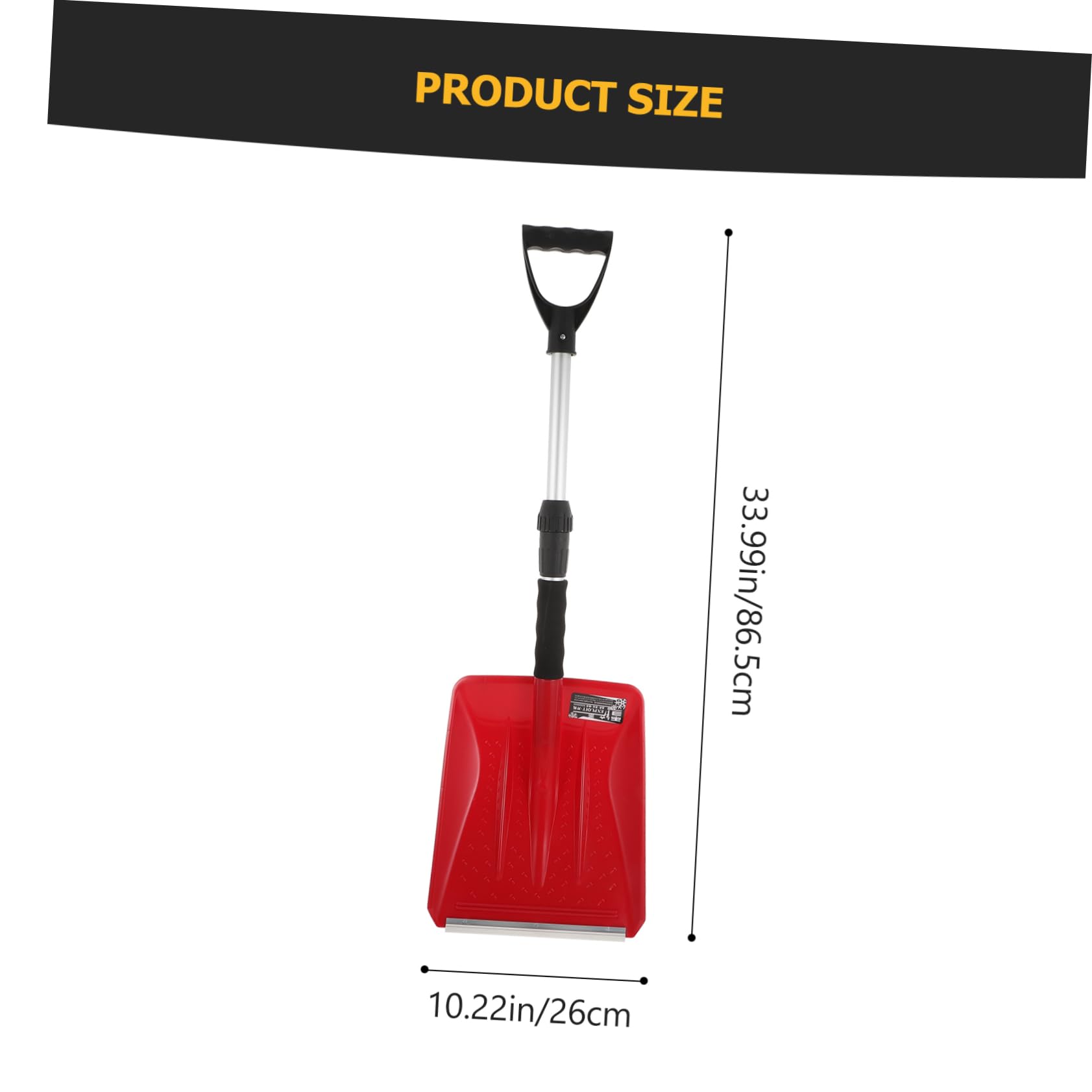 Balacoo 1Pc Portable Retractable Snow Shovel Multi Functional Tool for Outdoor Use Durable Handle for Cars Rvs and Emergency Situations Compact Design