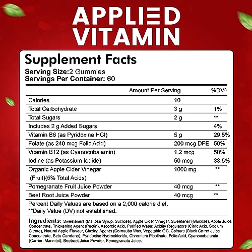 Applied-vitamin-Apple-Cider-Vinegar-Gummies-1000mg-Keto-Diet-for-Weight-Loss--Bear-Gummy-ACV-with-Folic-Acid-Vitamin-C-Vitamin-B12-B6-B9-Pomegranate-Beetroot-Powder