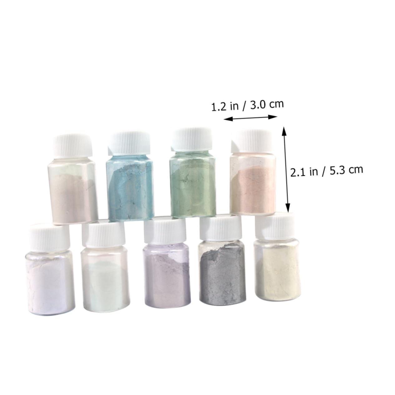 18stücke Teiliges Set Mica Pigmentpulver Für Epoxidharz Farbpigmente Für -projekte Kosmetik Und Bastelarbeiten Hochwertige Hautfreundliche Farbauswahl Schimmernden Farben