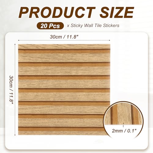 Azulejos autoadhesivos para cocina y baño con textura de madera impermeable QUARKZMAN 2