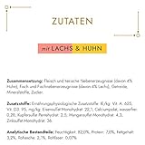 Gourmet Gold Zarte Häppchen in Sauce Katzenfutter nass, mit Lachs und Huhn, 12er Pack (12 x 85g)