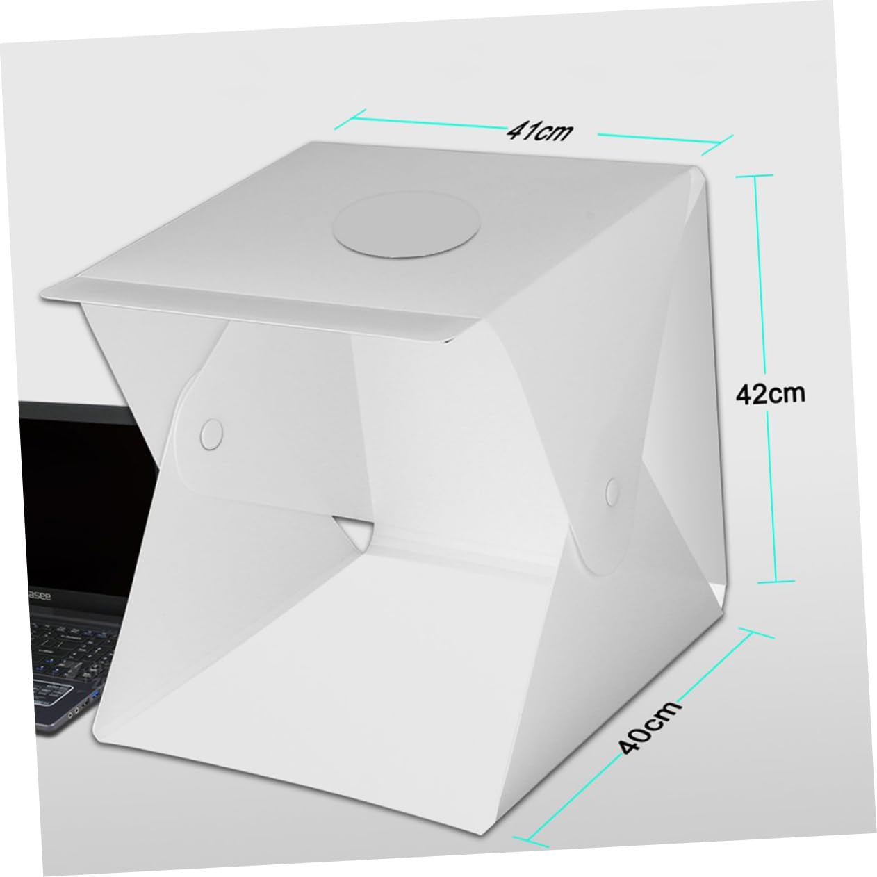 DIYEAH Portable Folding Light Box with Color Backgrounds LED Photo Studio Lighting Cube Tent for Easy Setup and Shooting of Products