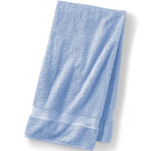 Lands' End Supima Cotton Towels Bath Sheet, 1 Piece Light Sea Blue