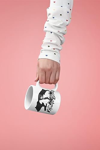 Miniatura 2 de Taza de café con texto en inglés "Mama Bear", regalo divertido de taza, taza de café novedosa, taza de café de cerámica de 11 onzas, ribete negro