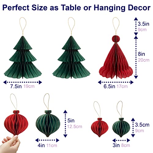 Premium Reusable Vintage Christmas Decorations - Paper Christmas Ornaments, Christmas Table Decorations, Christmas Hanging Decorations, Christmas Room Decor - Christmas Decorations Indoor Home Decor #TOP4