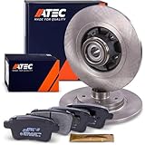 ATEC Germany Bremsenset Hinterachse inkl. Bremsscheiben Ø 275 mm Voll + Bremsbeläge Hinten inkl Radlager Kompatibel mit MERCEDES-BENZ CITAN (W415) RENAULT KANGOO (KW0/1_) (FW0/1_)