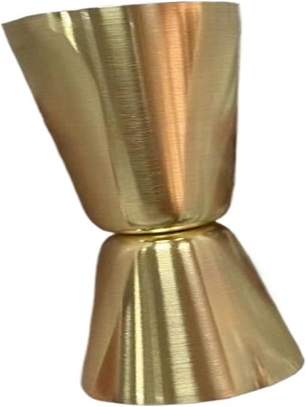 Measuring Cup Cocktail Shaker Peg Measurer Jigger Dual Shot Drink Alcohol Capacity Shaking Bottle Party Bar Tool(2PCS Golden)
