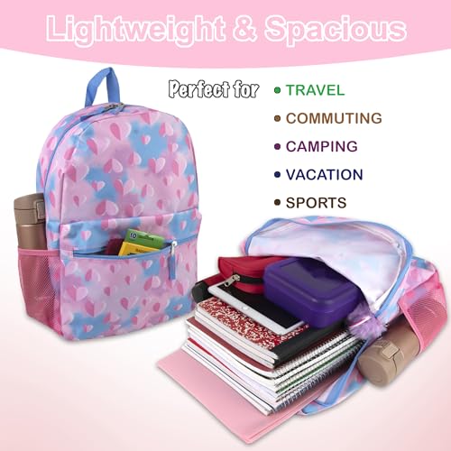 Image of Trail maker 17 inch Backpack for Travel & Commute, Zippered Front & Mesh Side Pockets, Padded Straps