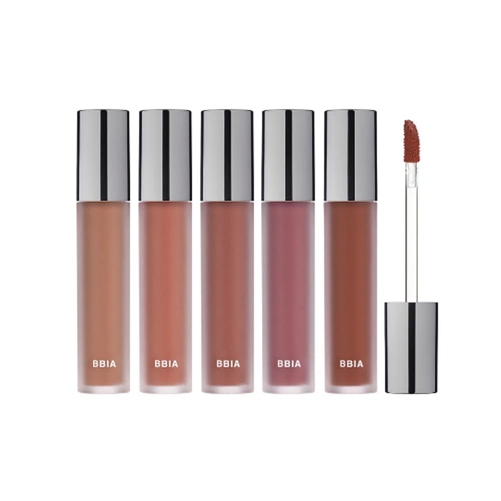 BBIA Last Velvet Tint FEIGN Series 5P Bundle Set (#V34~V38) - Soft & Creamy Matte Finish Lip Stain, Blur Effect with Velvety Texture, Long-Lasting, High Pigment, Lightweight, Non-Drying, Vegan