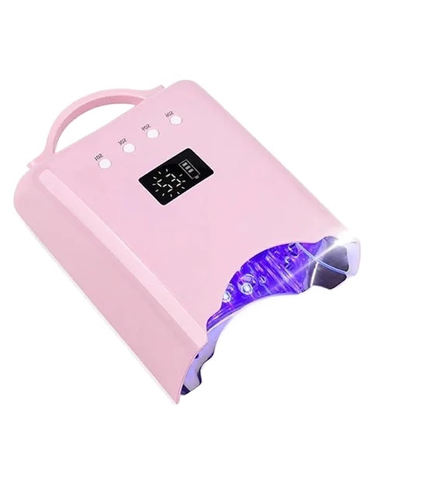 Lampa UV LED do paznokci 76 W szybkoschnącego urządzenia manicure żelowego, 39 diod, narzędzia salonu Praktyczny(Pink)