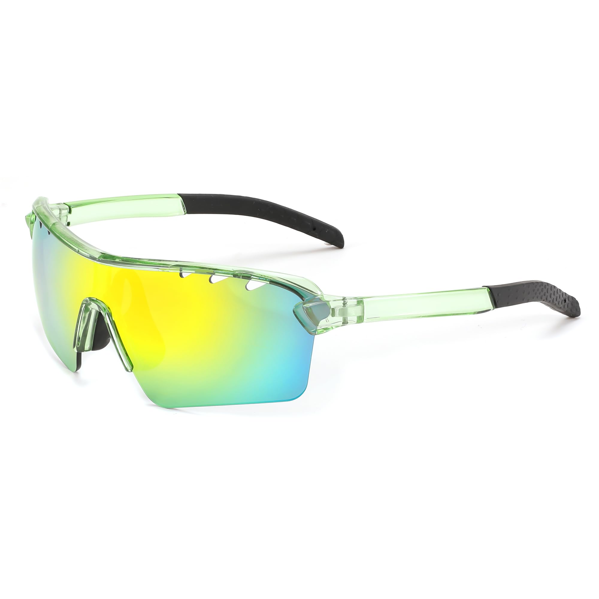 FEISEDY Kids Sports Sunglasses UV400 Protection Cycling Running Glasses for Boys Girls Age 6-12 B2850