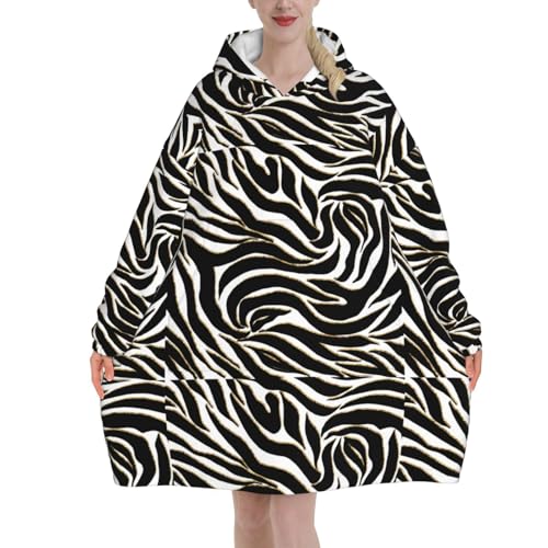 Sweat couverture flanelle style zèbre pour ne plus jamais avoir froid chez soi