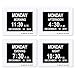 Clear Clock [Newest Version] Extra Large Digital Memory Loss Calendar Day Clock With Optional Day Cycle + Alarm Perfect For Seniors + Impaired Vision Dementia Clock White