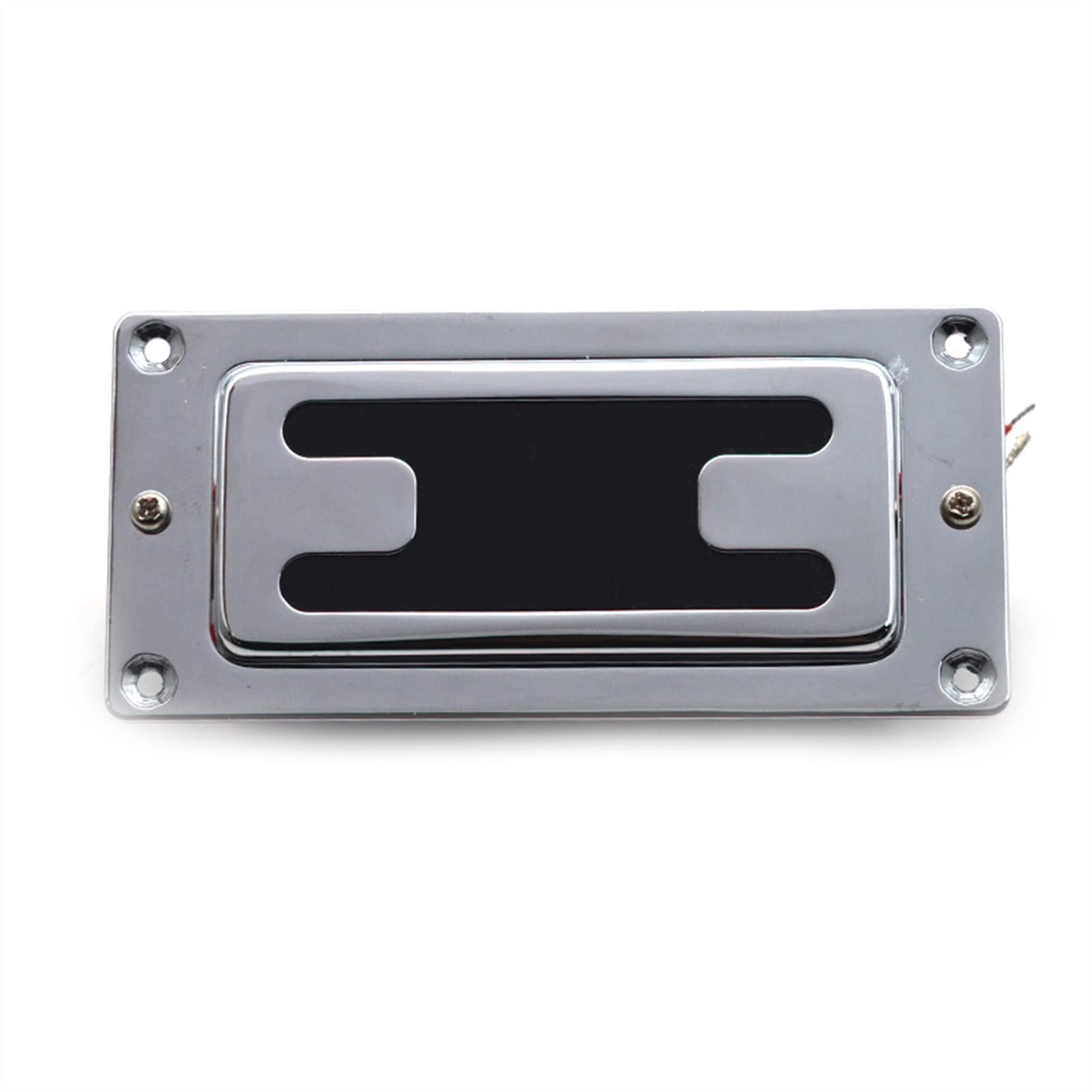 Humbuckers Mini Estilo Dos Líneas Selled Electric Guthor Bass Bass Pickup Neck/Bridge Pickup Chrome (Color : Neck)