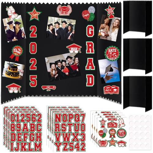 AmazingSpark 4 Set Graduation Photo Display Board...