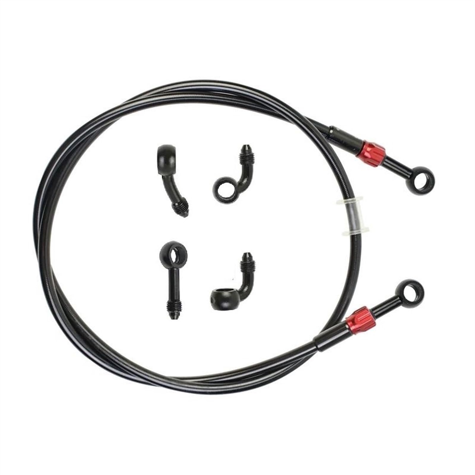 Ksxzw One Color Motorbike Part Diameter Is 10Mm Motorcycle Brake Hose Hydraulic Stainless Steel Braided Line Fluid Oil Tube 400Mm-2400Mm(600Mm)