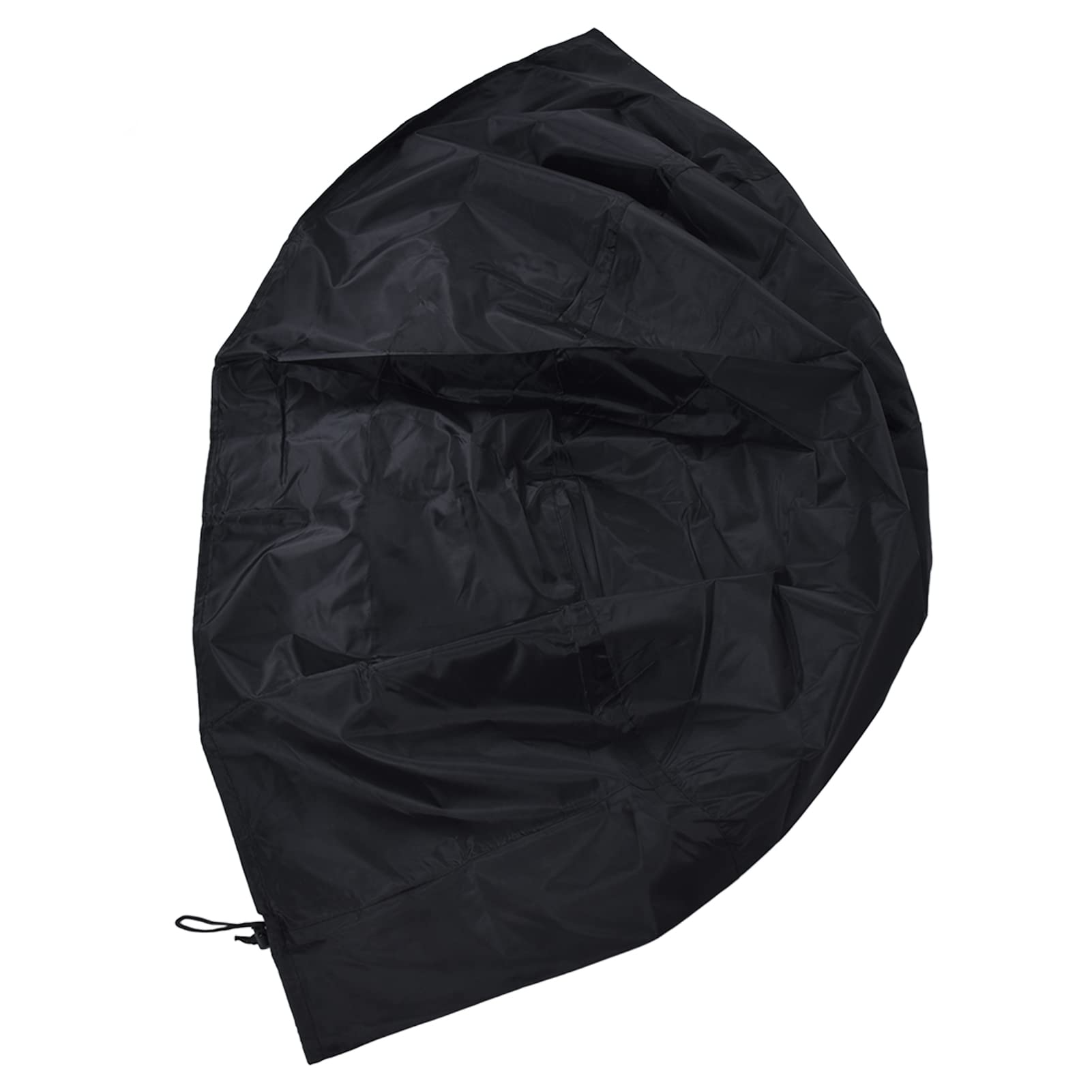 Round Black Patio Fire Pit Cover Waterproof UV Protection All Seasons-image-43